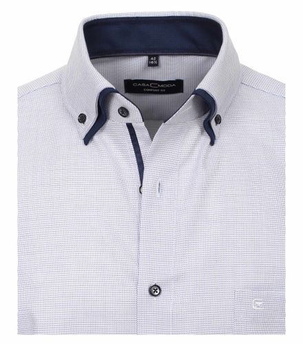 CASA MODA Dobby Hemd uni Extra lang 72cm