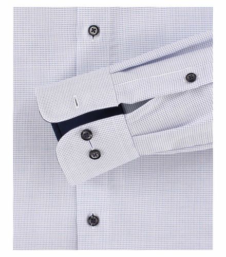 CASA MODA Dobby Hemd uni Extra lang 72cm