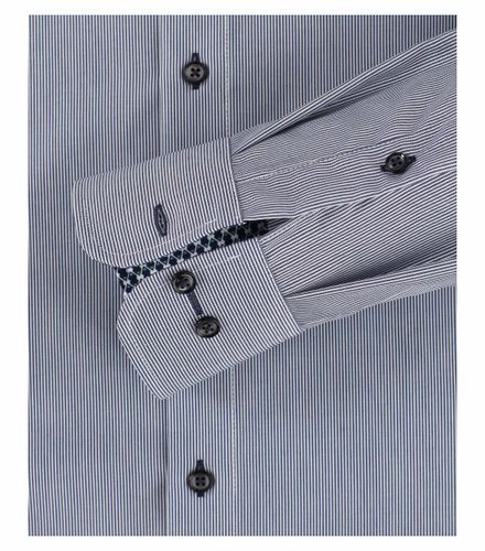 CASA MODA Popeline Hemd uni Extra lang 72cm