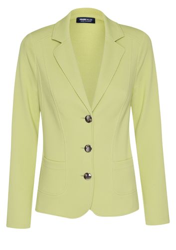 FRANK WALDER Blazer Navy meets Pistachio mit aufwändigen Stepp- und Ziernähten