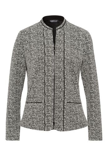 FRANK WALDER Jerseyjacke MODERN NEUTRALS in leicht taillierter Form 48