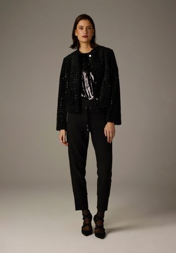 MORE & MORE Fellj√§ckchen mit Pailletten