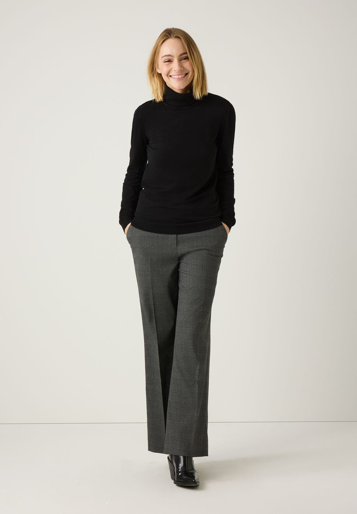 MORE & MORE karierte Marlenehose