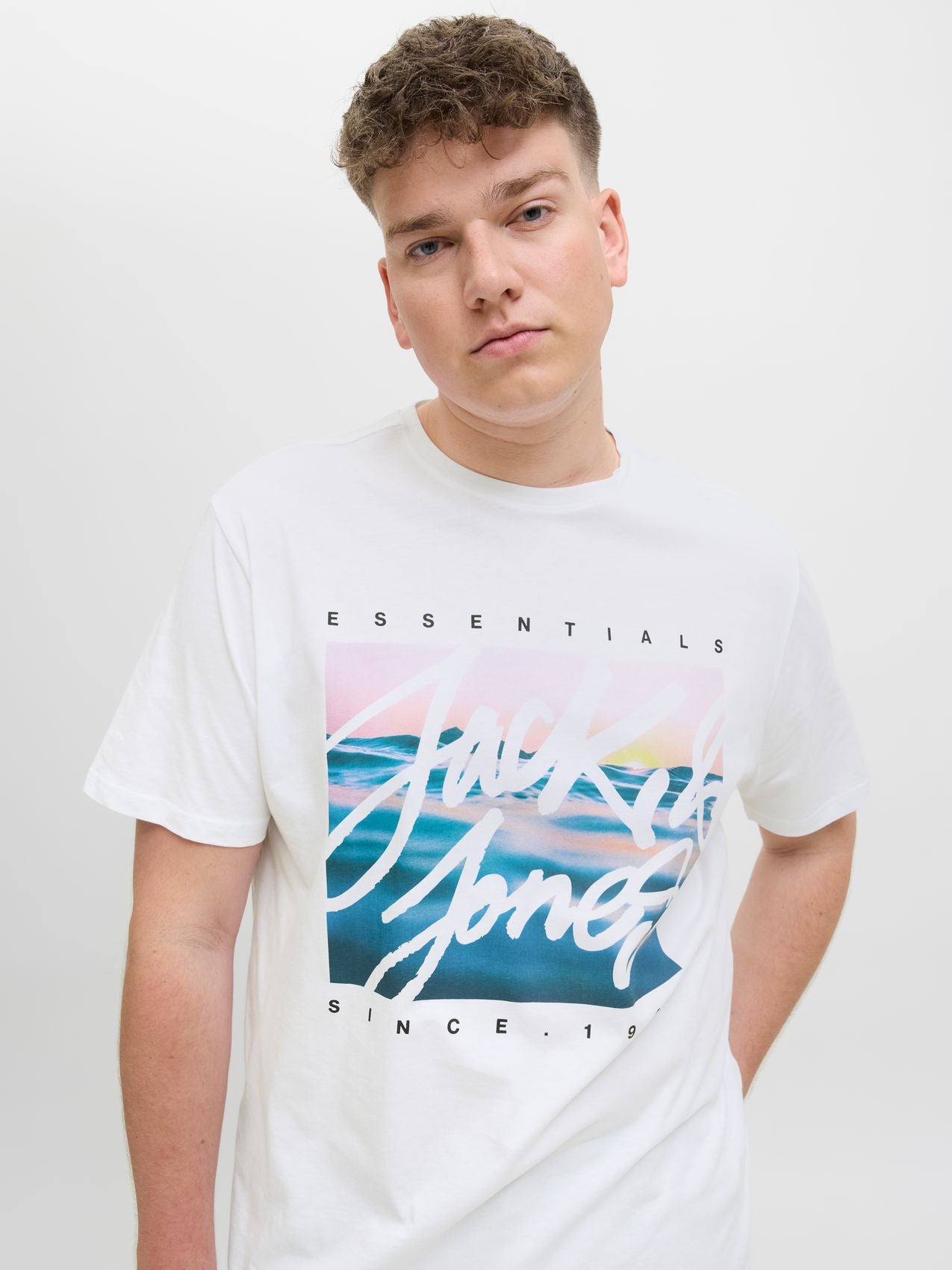 JACK & JONES JJCOLTON PHOTOPRINT TEE SS CREW NE PLS