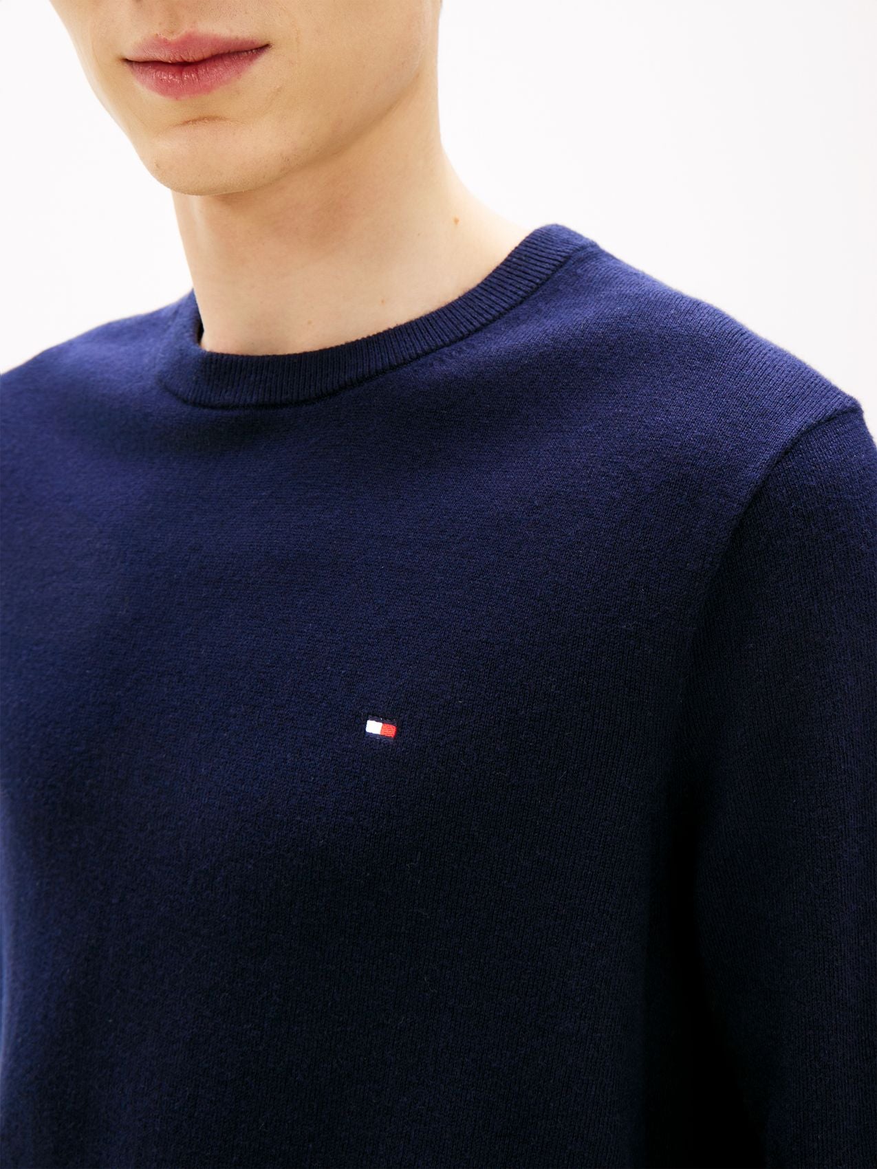 TOMMY HILFIGER PIMA ORG CTN CASHMERE CREW NECK