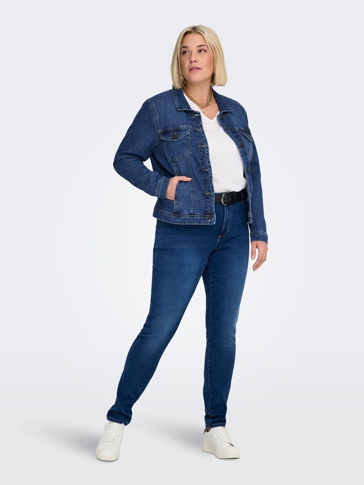 ONLY CARMAKOMA CARWESPA DENIM JACKET MBD DNM NOOS