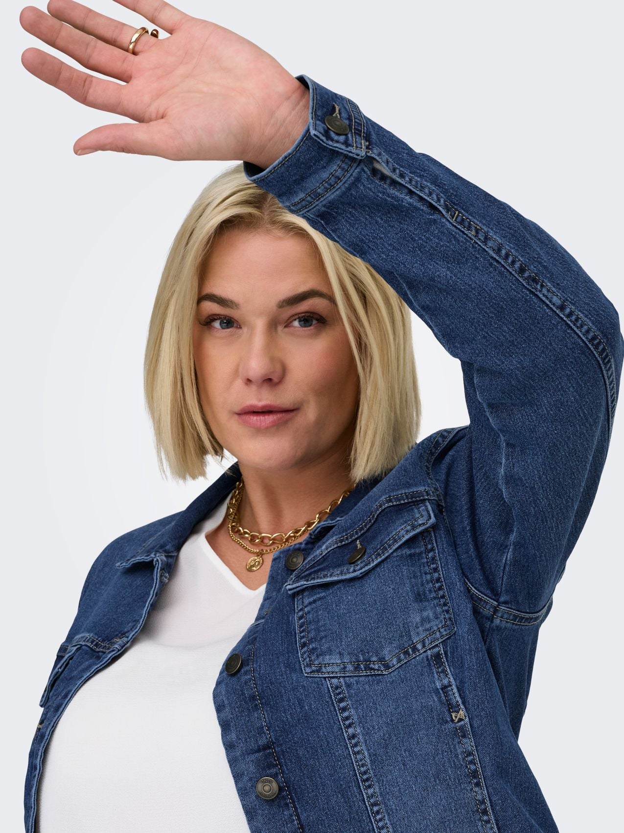 ONLY CARMAKOMA CARWESPA DENIM JACKET MBD DNM NOOS