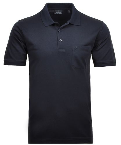 RAGMAN Softknit-Polo mit Brusttasche, kurzarm