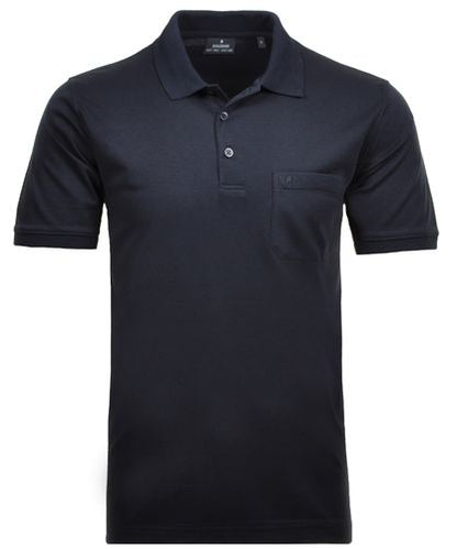 RAGMAN Softknit-Polo mit Brusttasche, kurzarm