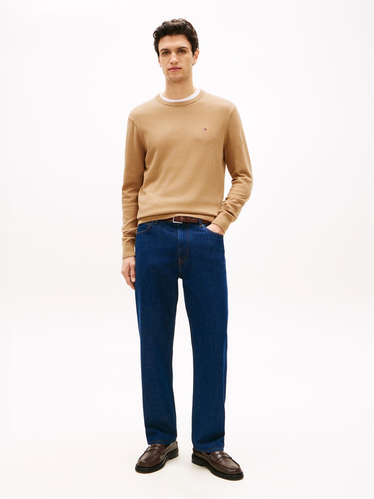 TOMMY HILFIGER PIMA ORG CTN CASHMERE CREW NECK