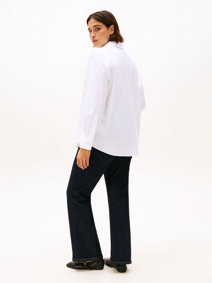 TOMMY HILFIGER Curve Regular Fit Flag Poplin Shirt