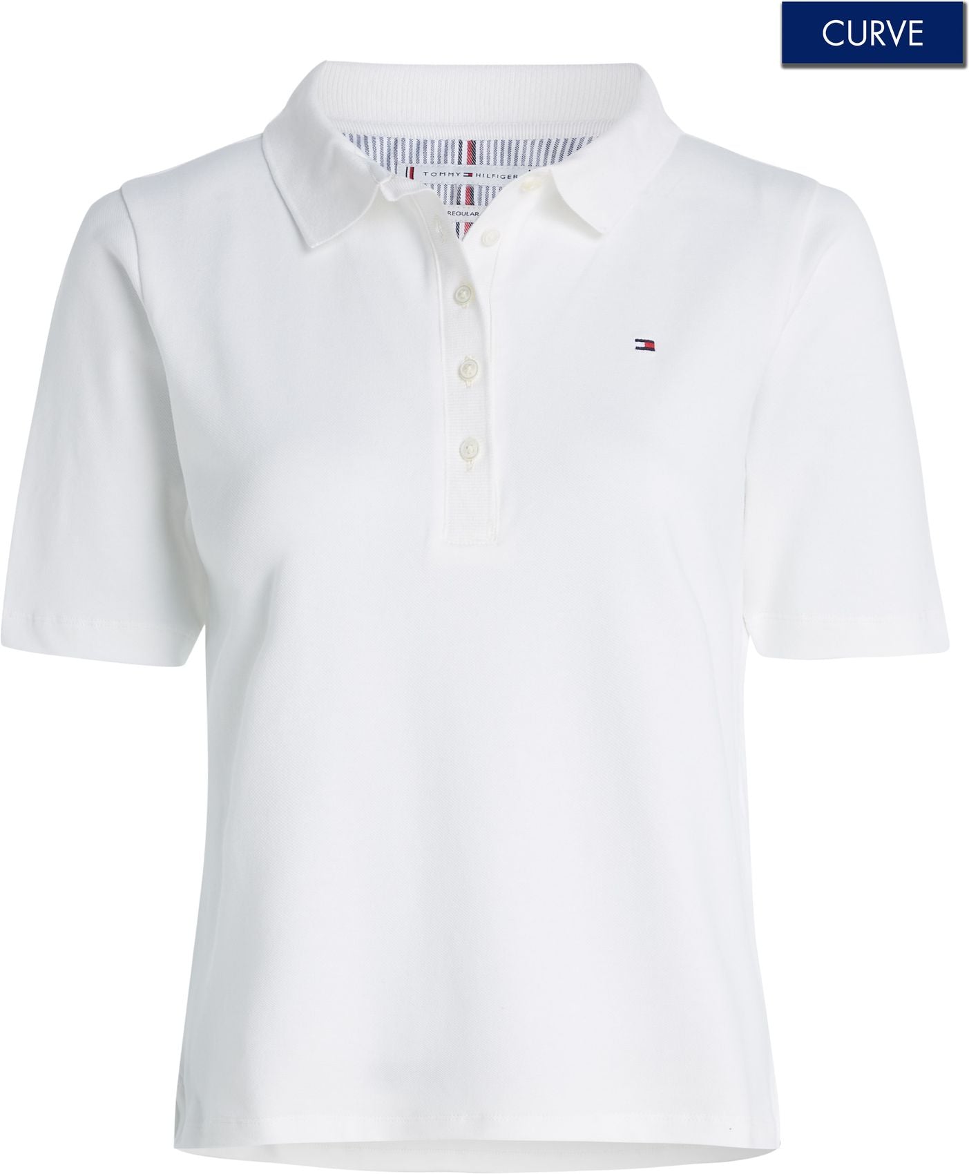 TOMMY HILFIGER Curve 1985 Regular Fit Pique Polo Shirt