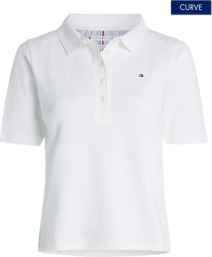 TOMMY HILFIGER Curve 1985 Regular Fit Pique Polo Shirt