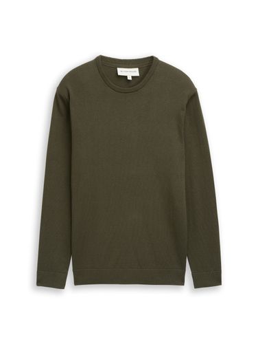 TOM TAILOR Basic Strickpullover aus Baumwolle
