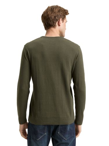 TOM TAILOR Basic Strickpullover aus Baumwolle