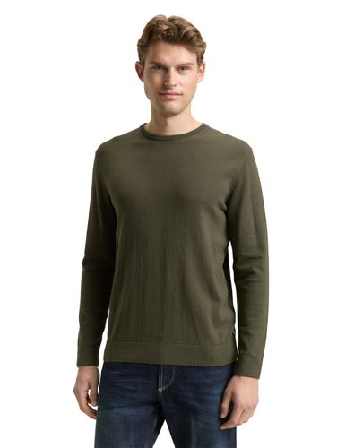 TOM TAILOR Basic Strickpullover aus Baumwolle