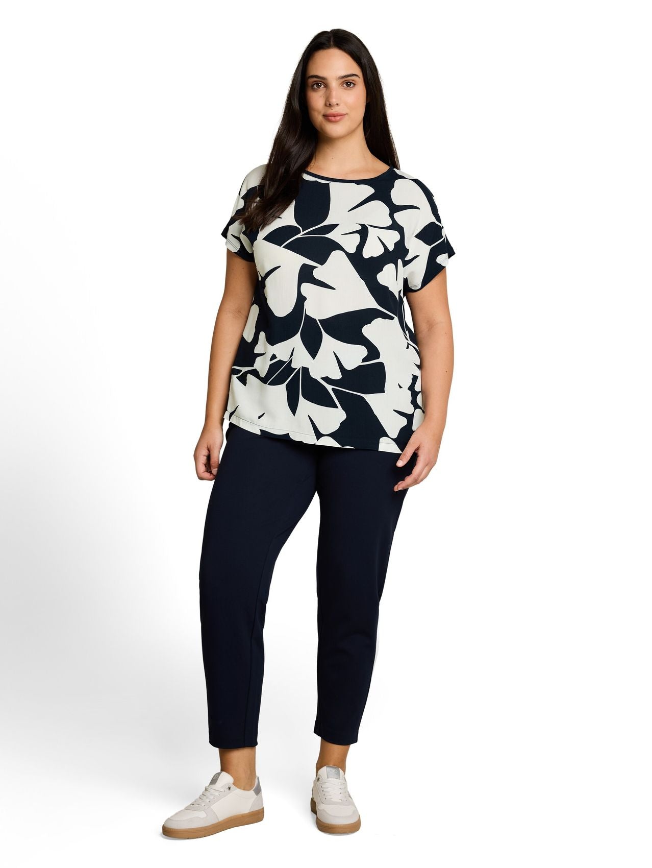 TOM TAILOR Plus Size - T-Shirt im Material-Mix