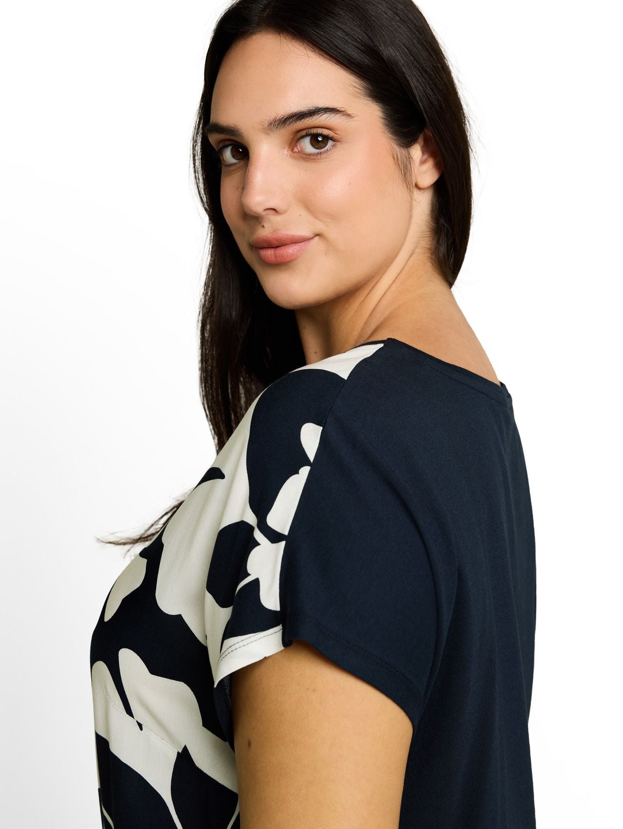 TOM TAILOR Plus Size - T-Shirt im Material-Mix