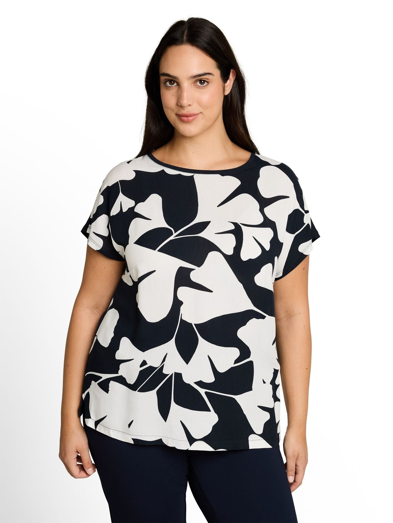 TOM TAILOR Plus Size - T-Shirt im Material-Mix