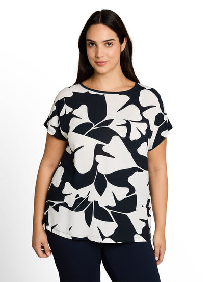 TOM TAILOR Plus Size - T-Shirt im Material-Mix