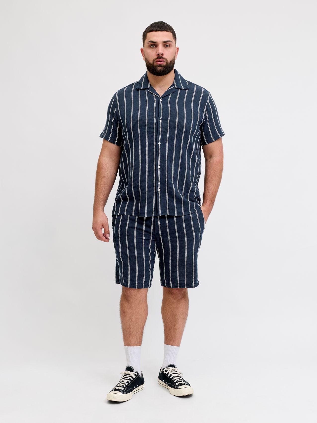 JPSTJAIDEN COBA STRIPE JOG SHORT SN PLS