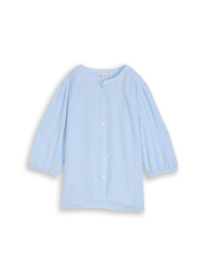 Plus Size - Bluse mit Leinenanteil