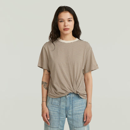Stripe relaxed knot r t wmn