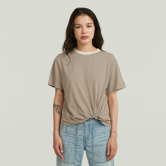 Stripe relaxed knot r t wmn