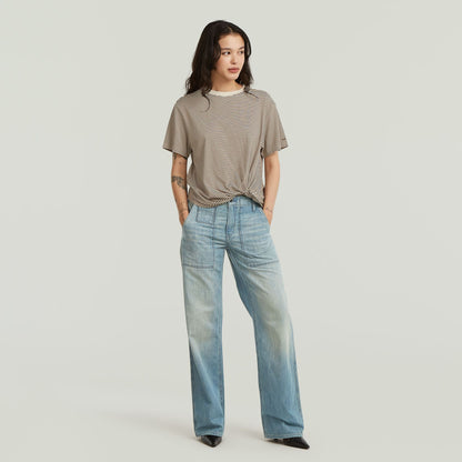 Stripe relaxed knot r t wmn
