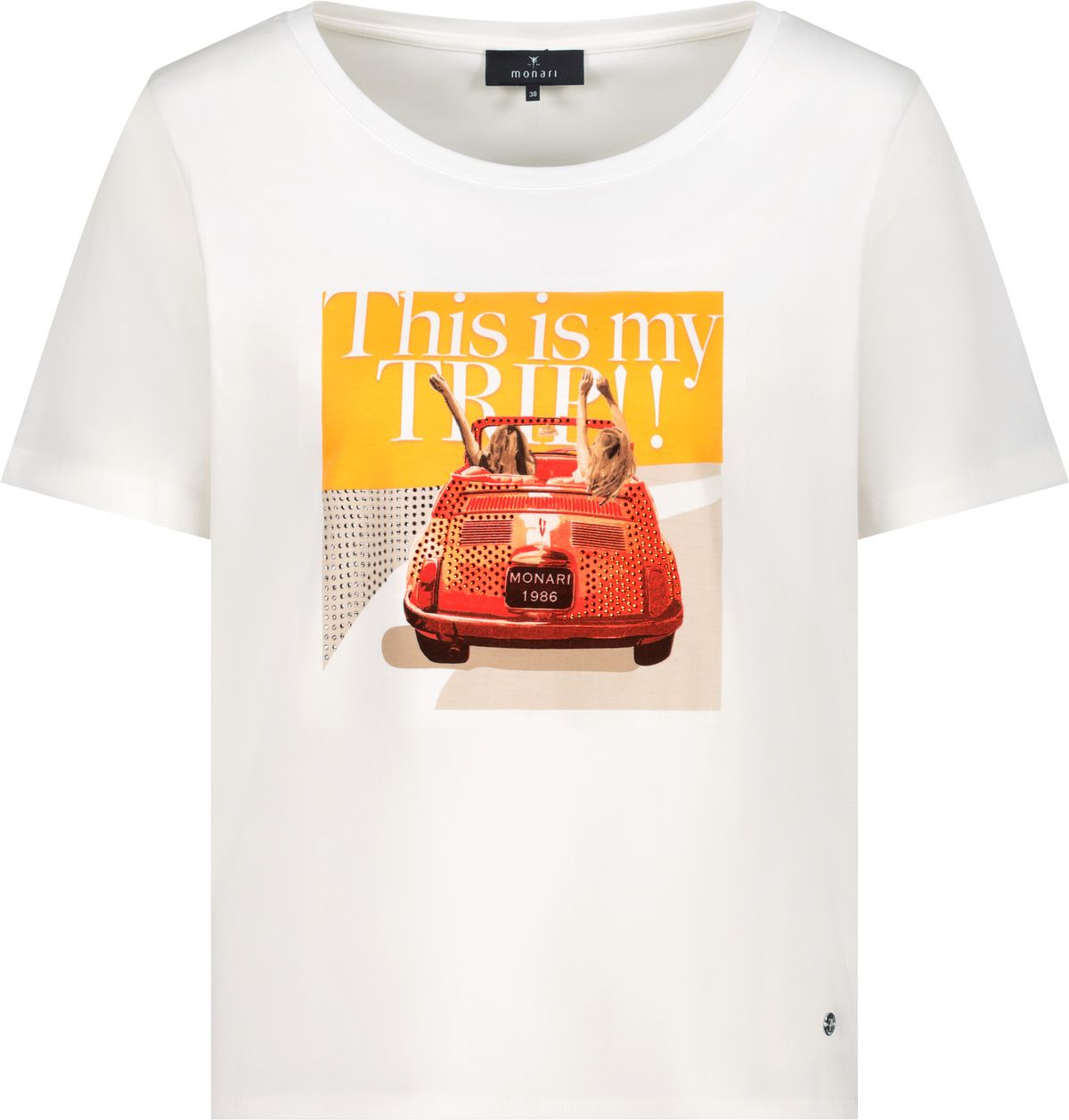 T-Shirt mit Cabrio-Print