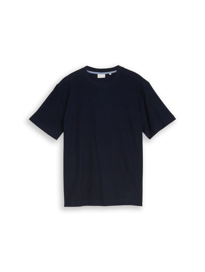 T-Shirt mit Ottoman-Struktur