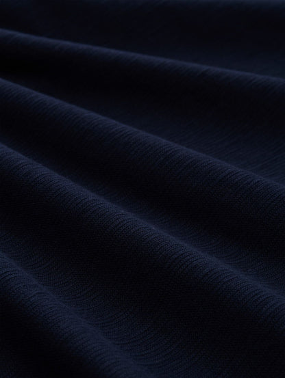 T-Shirt mit Ottoman-Struktur
