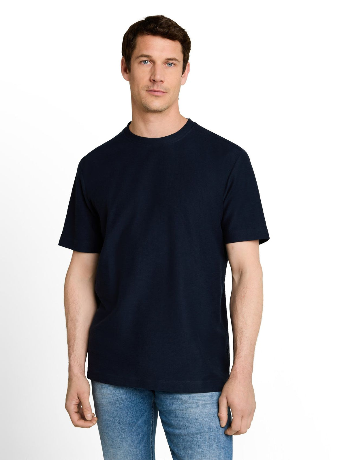 T-Shirt mit Ottoman-Struktur