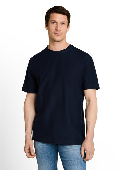 T-Shirt mit Ottoman-Struktur