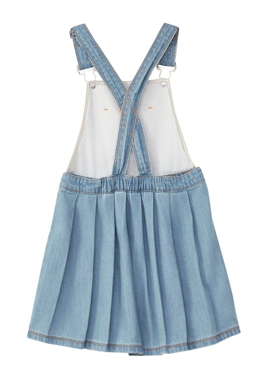 OLIVER TWIST Denim Latzrock mit Stickerei