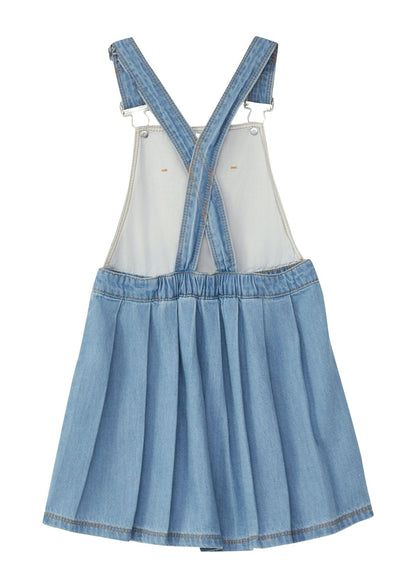 OLIVER TWIST Denim Latzrock mit Stickerei