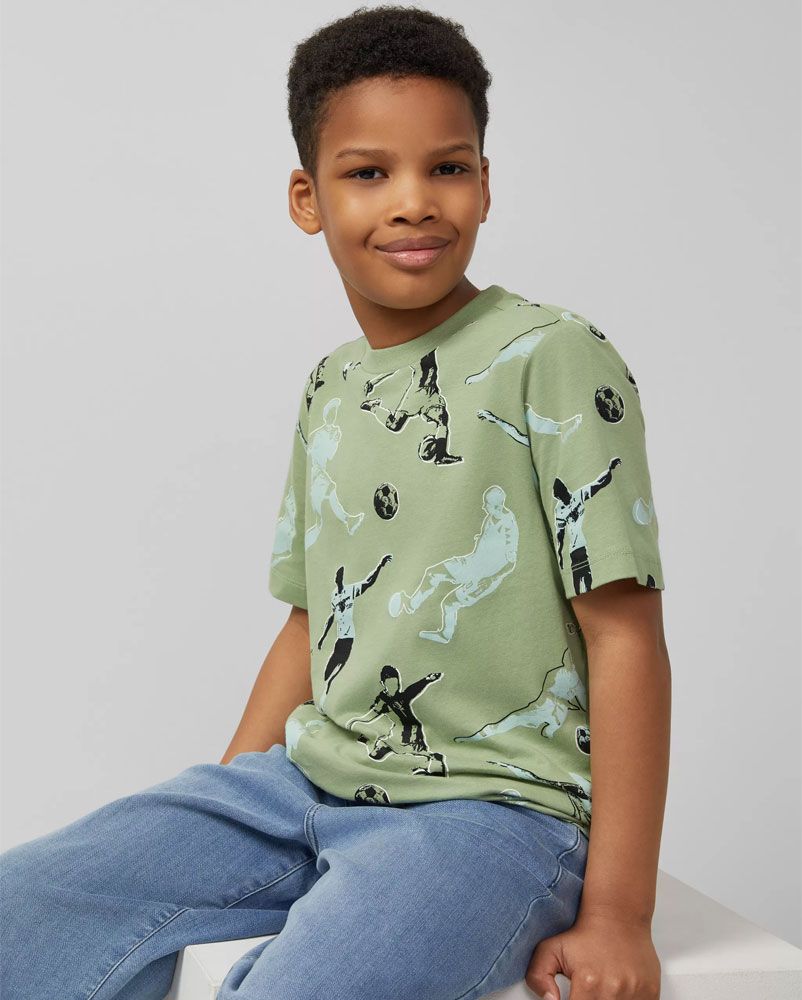OLIVER TWIST T-Shirt mit Fußball-Print