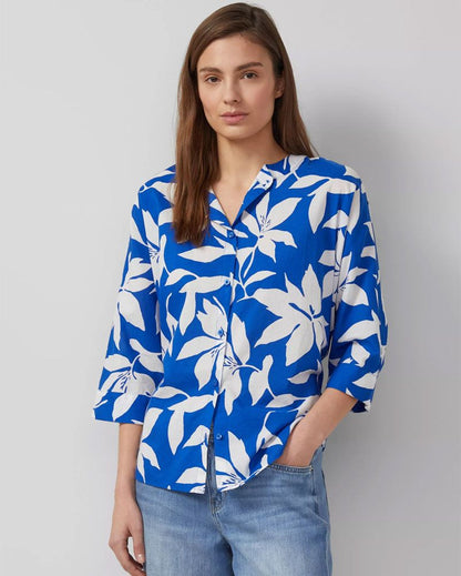 S.OLIVER Baumwollbluse mit Fledermausärmeln