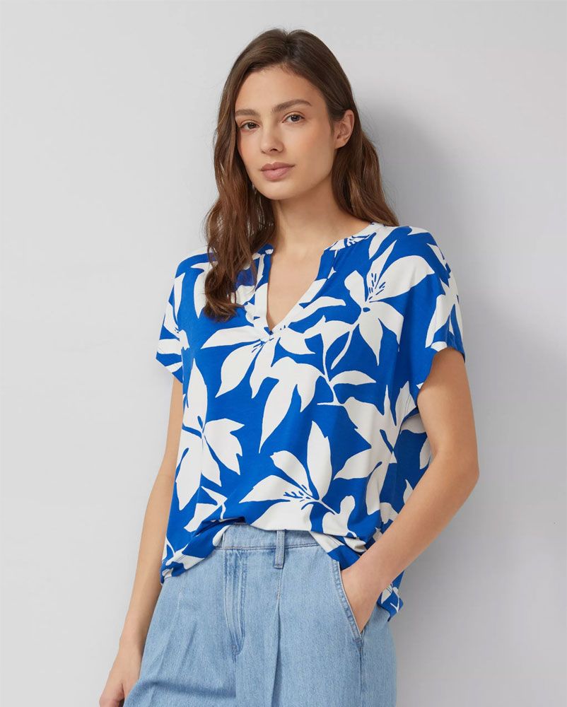 S.OLIVER Gemustertes Jersey-T-Shirt