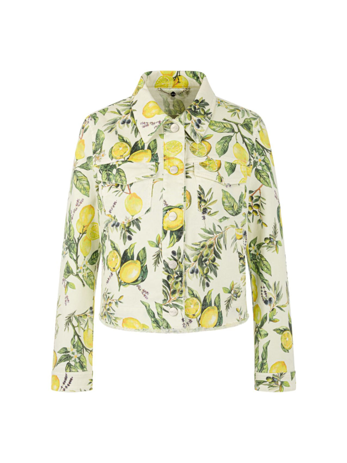 MARC CAIN Jeansjacke mit Zitronen-Print 36