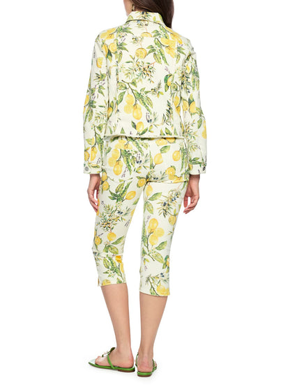 MARC CAIN Jeansjacke mit Zitronen-Print