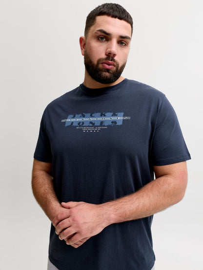 JACK & JONES JCOFUSION FRONT PRINT TEE SS CN FST PLS