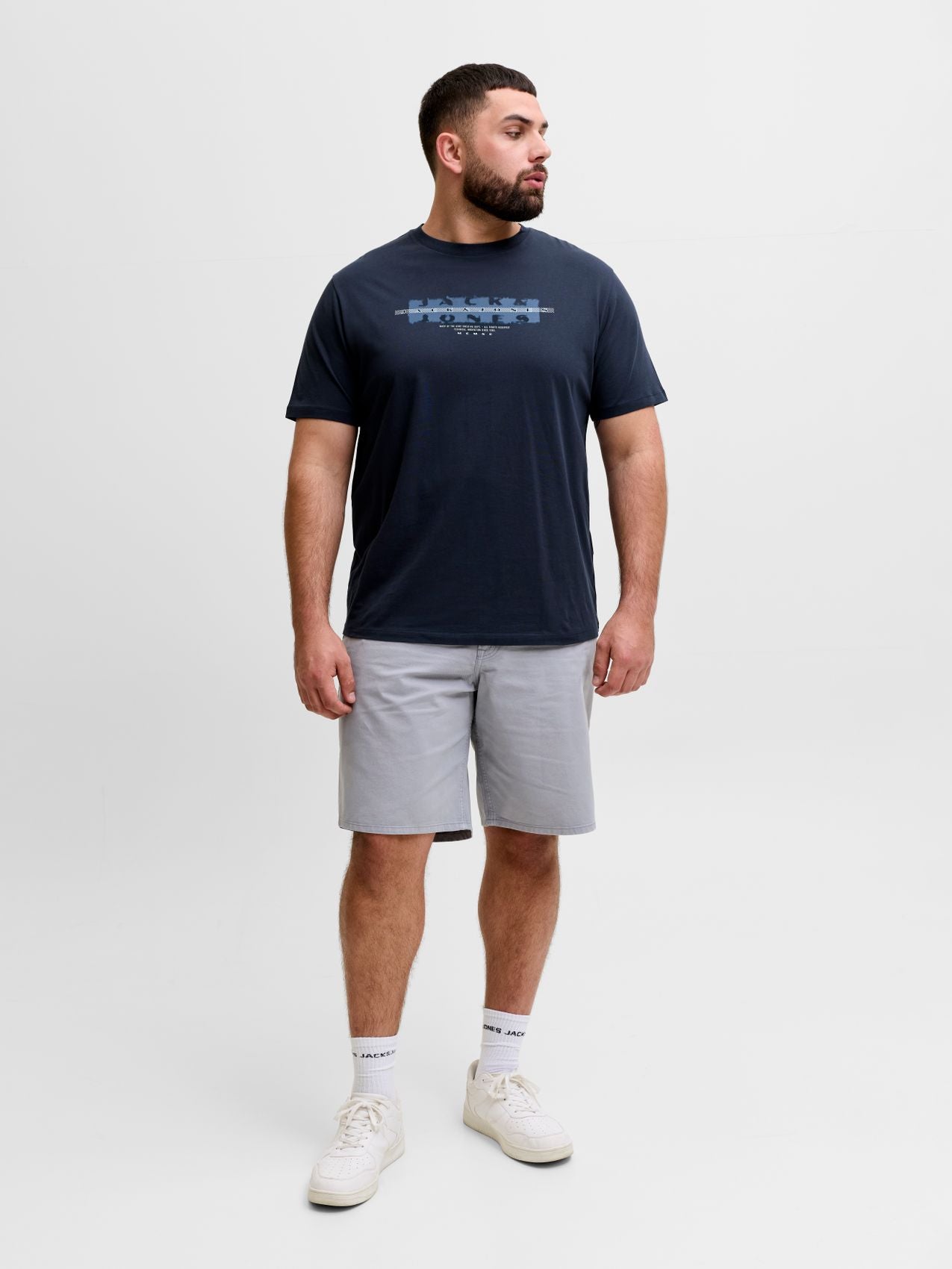 JACK & JONES JCOFUSION FRONT PRINT TEE SS CN FST PLS