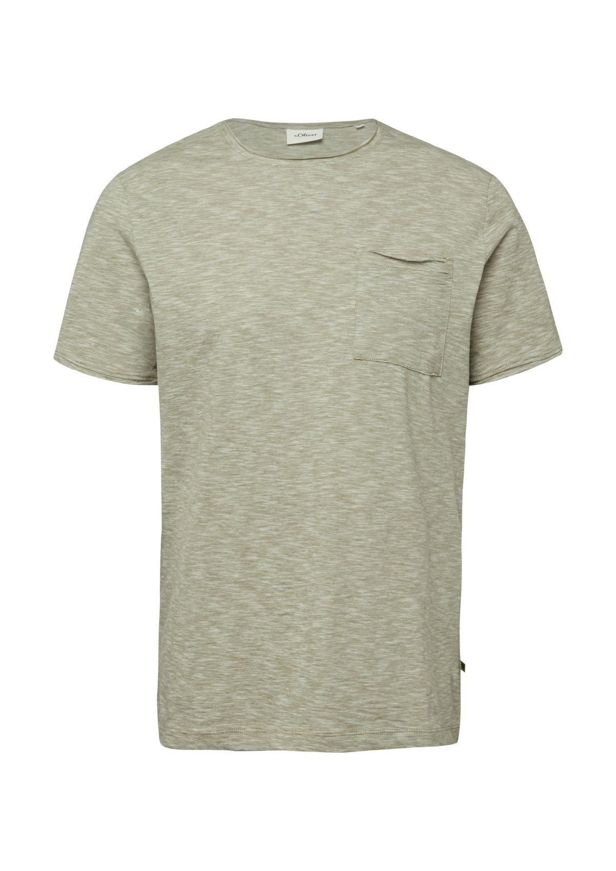 S.OLIVER T-Shirt mit Brusttasche und Rollsaum