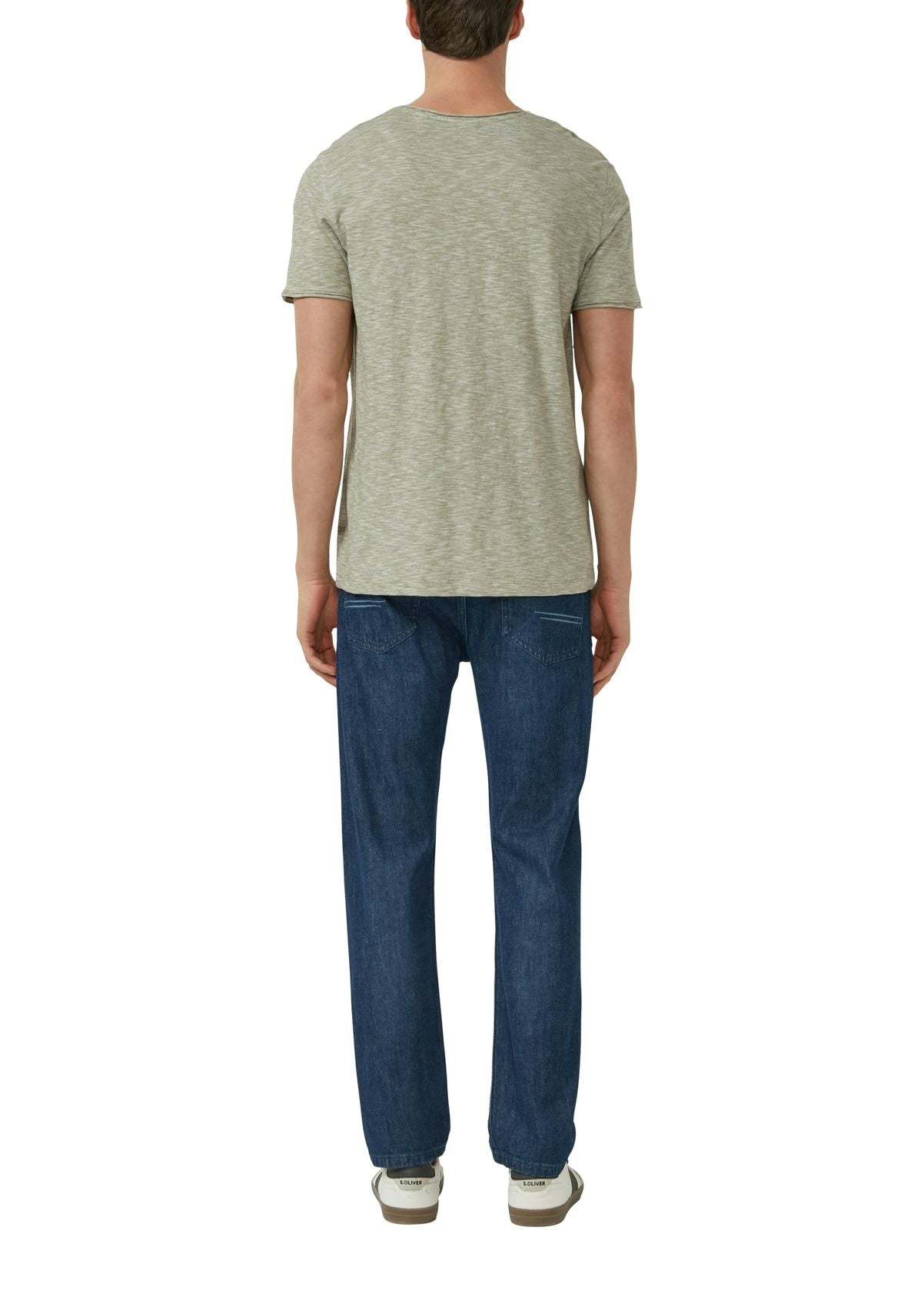 S.OLIVER T-Shirt mit Brusttasche und Rollsaum