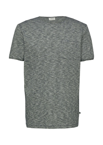 S.OLIVER T-Shirt mit Brusttasche und Rollsaum