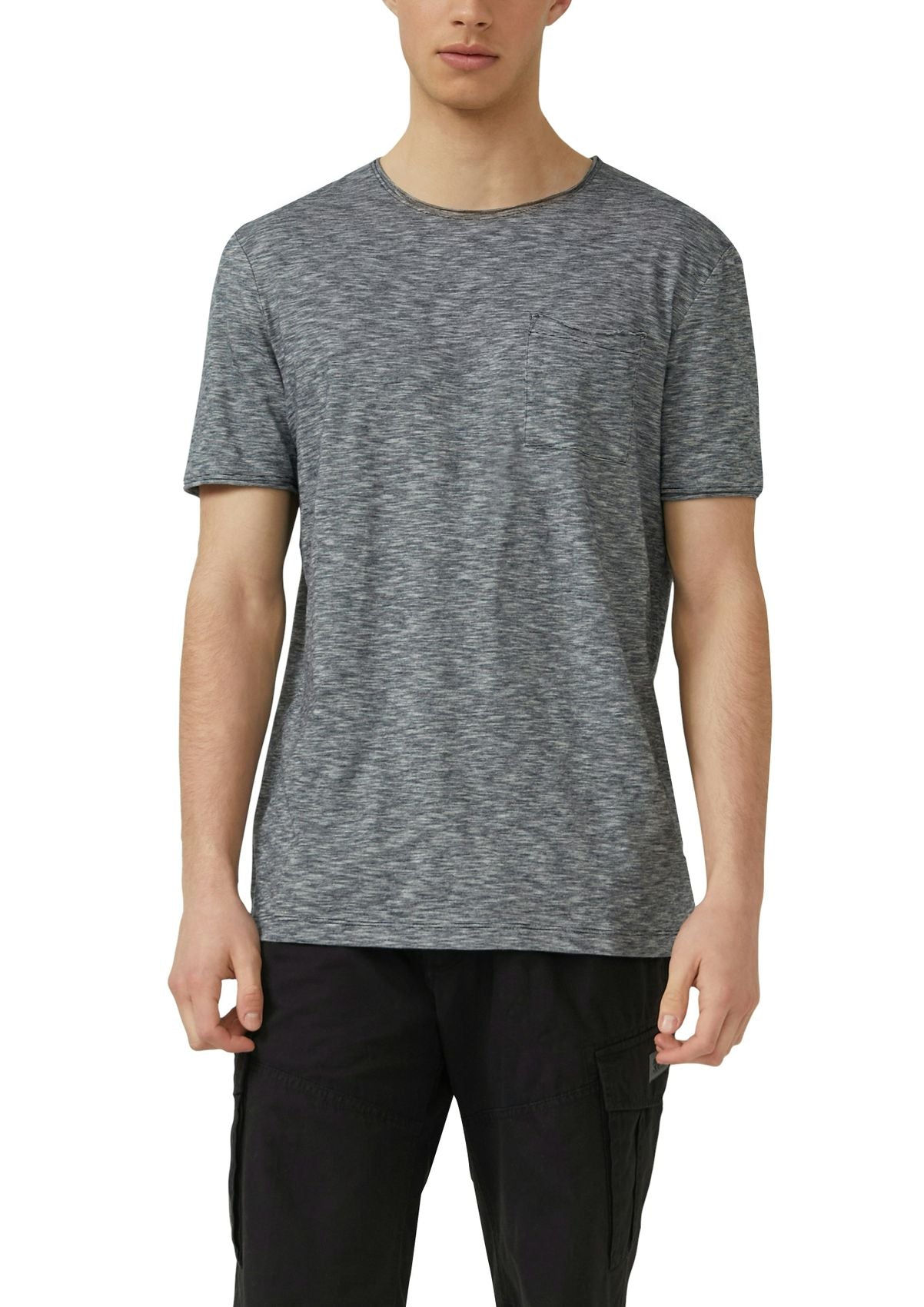 S.OLIVER T-Shirt mit Brusttasche und Rollsaum