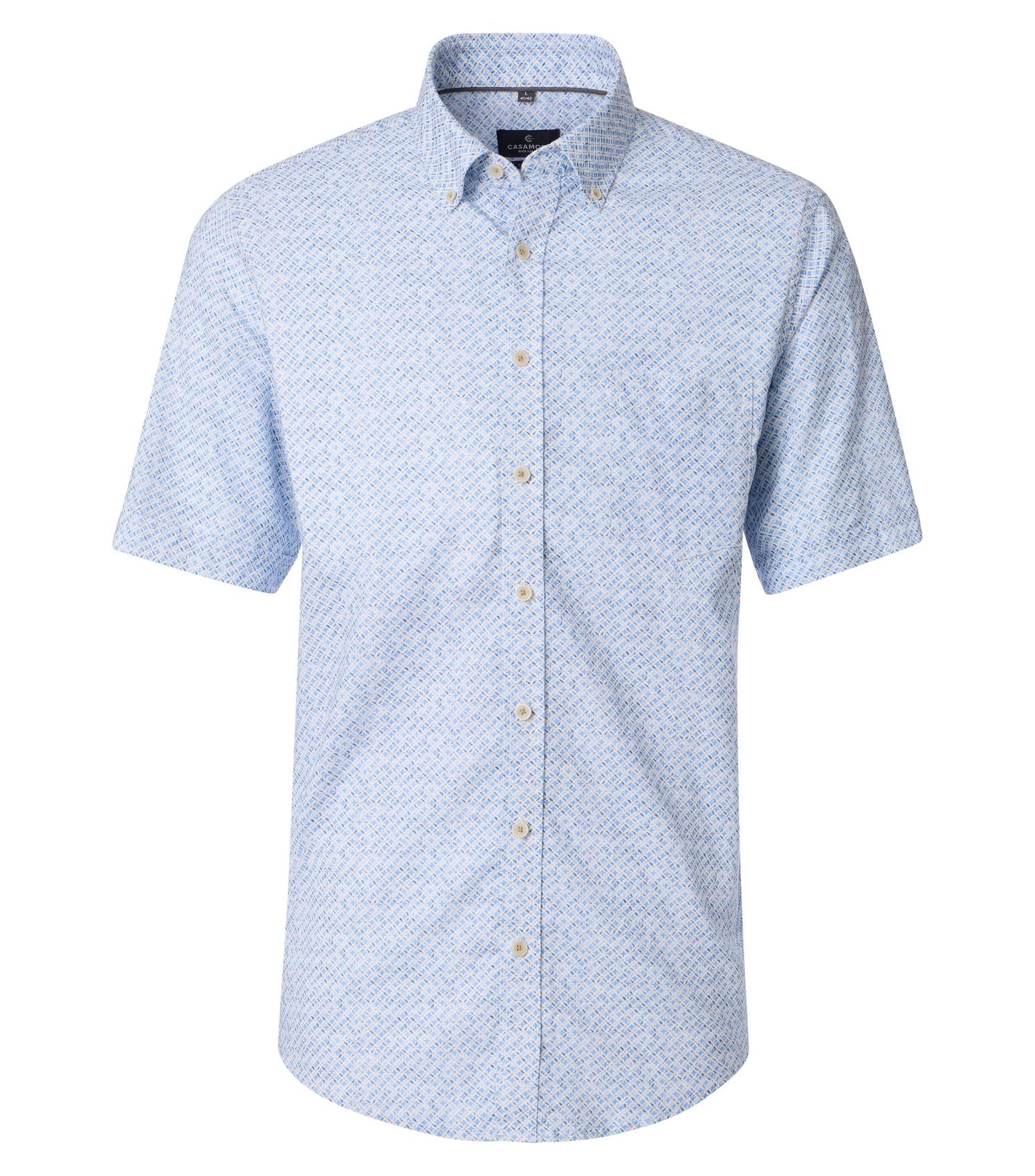 CASA MODA Leinenhemd Kurzarm 5XL