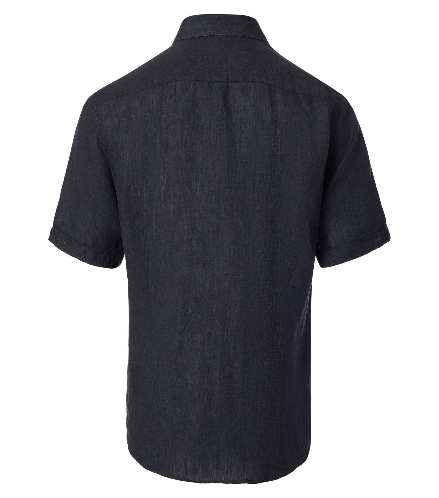 CASA MODA Kurzarm-Leinenhemd mit Button-Down Kragen