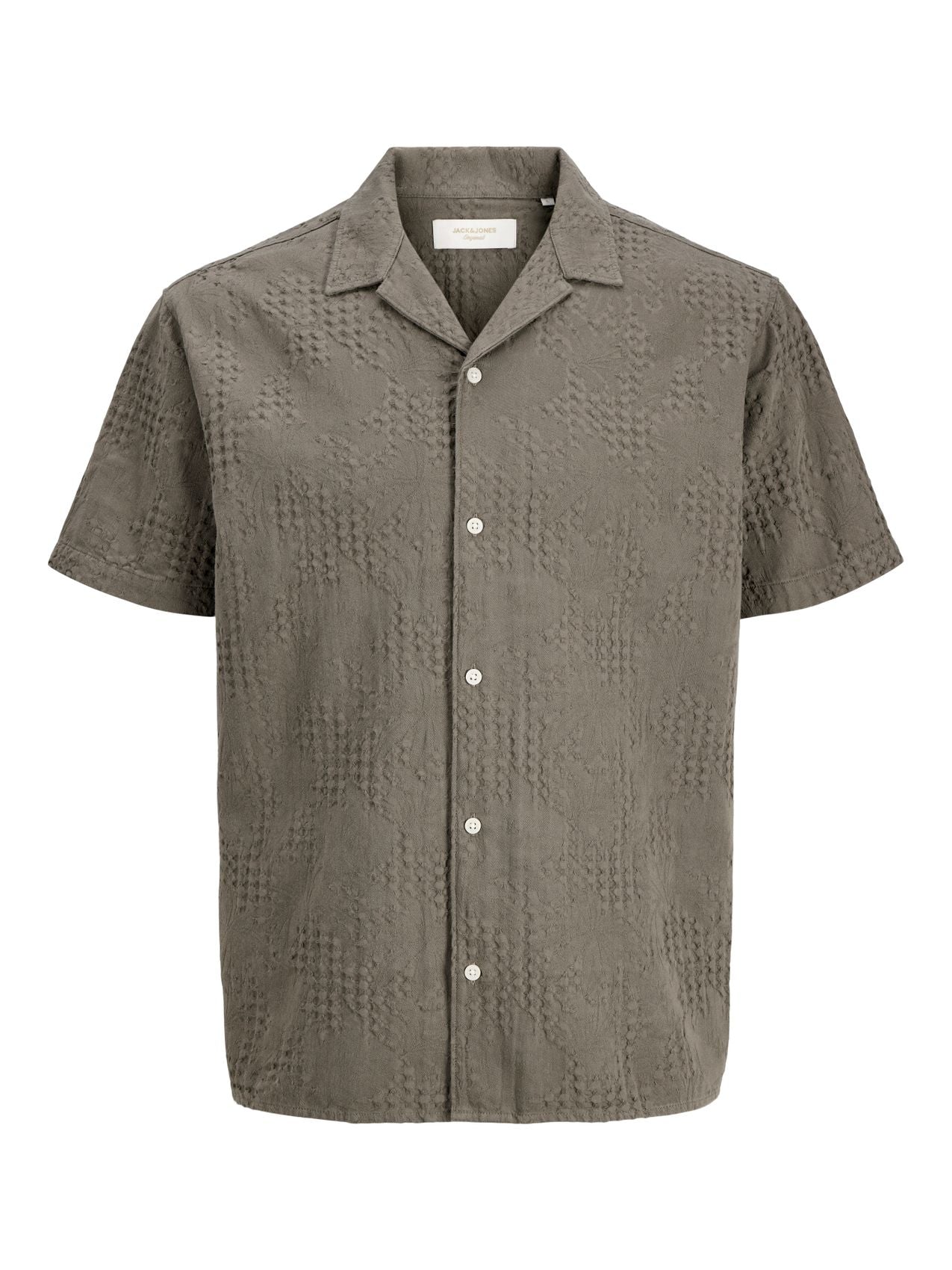 JACK & JONES JORCASSIS JACQUARD RESORT SHIRT SS